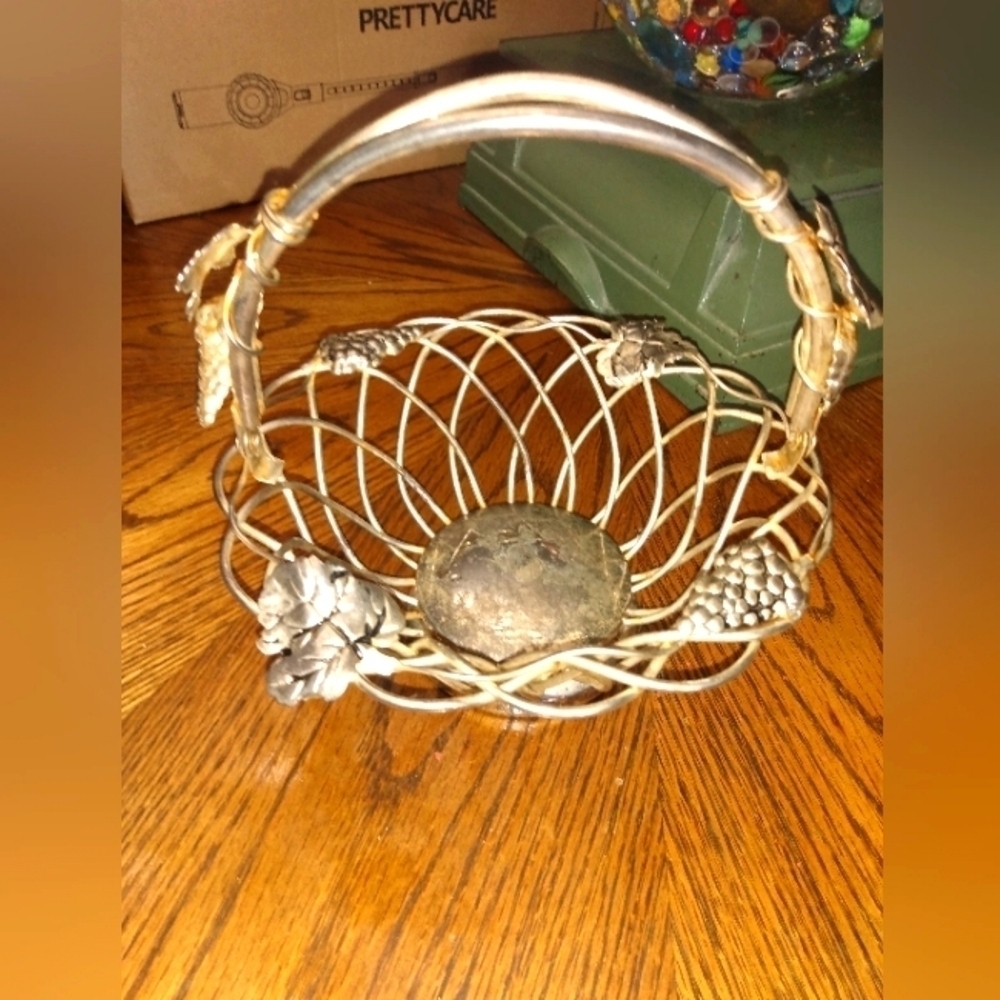Vintage Silver Plated Godinger Basket
